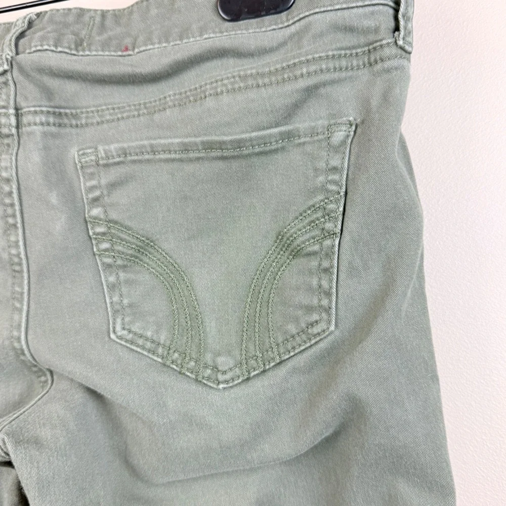 Hollister Kids Skinny Pants Girls Size‎ 7 Green Waist 28
